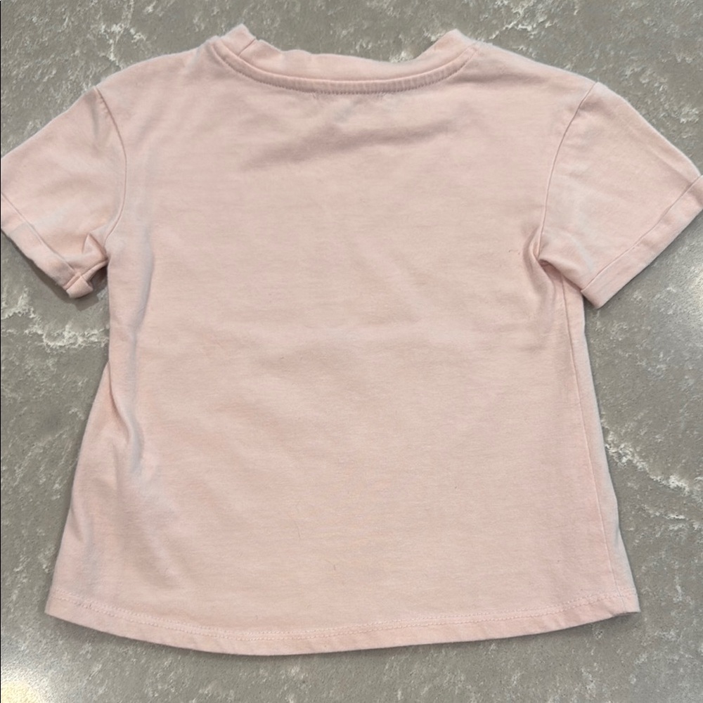 GB Girls Pink Def Leopard Graphic Tee and Camouflage Knot Top Like New - Picture 4 of 7